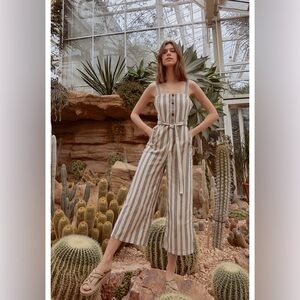 People Tree Rena Stripe Jumpsuit